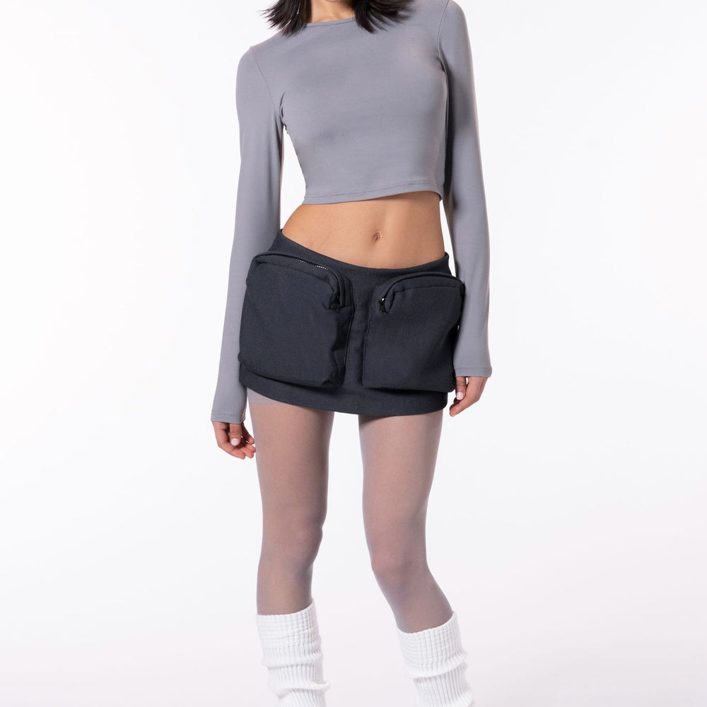 Zana Top L/S - Cloud Gray