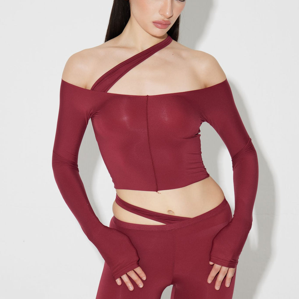 Hiko Top - Burgundy